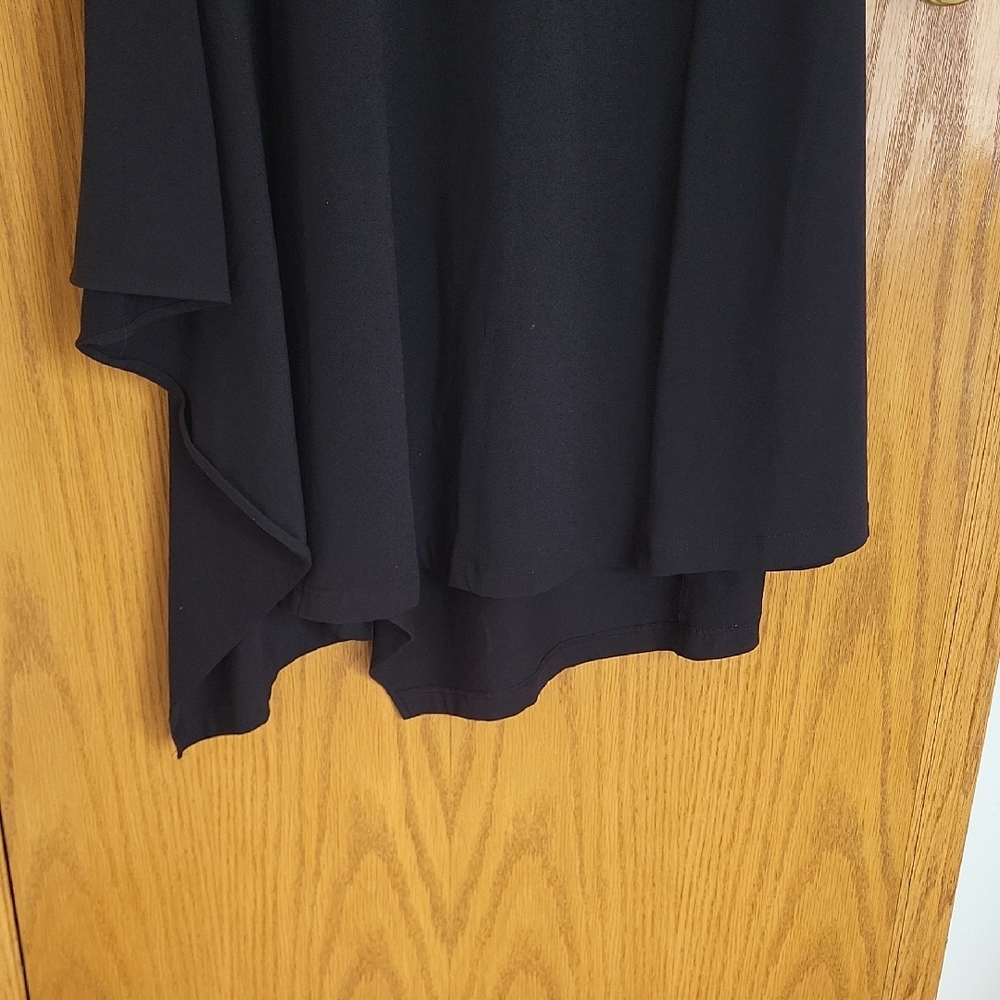 Bailey 44 Black Asymmetrical Hem Midi Dress - Picture 5 of 6